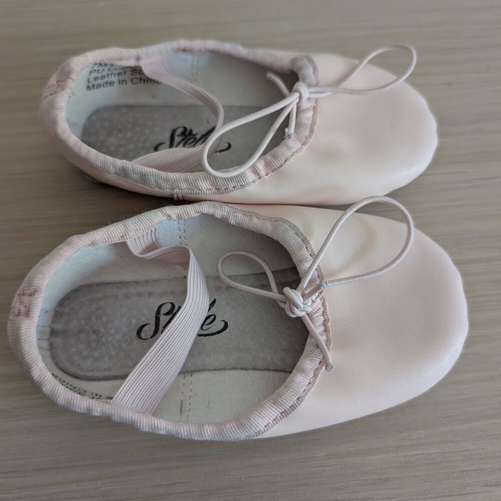 Stelle Toddler Ballet Shoes, Light Pink, Size 7 MT